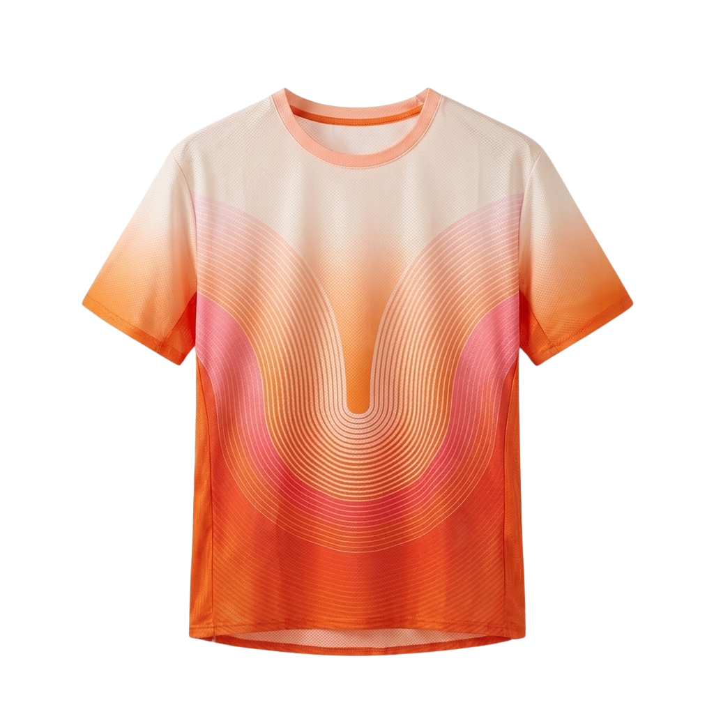 Sunset Heat Ultra-Light Running Tee | DRY FLOW™