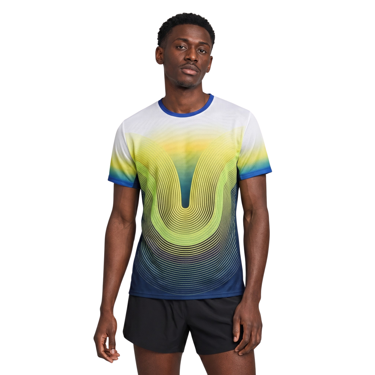 Solar Lime Ultra-Light Running Tee | DRY FLOW™