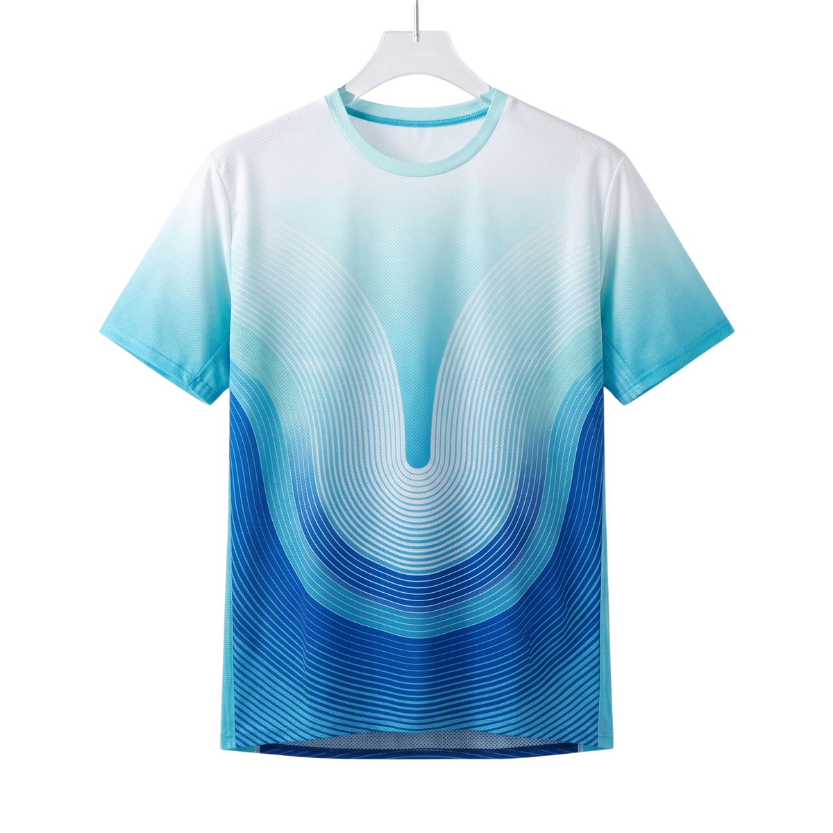 Ice Blue Ultra-Light Running Tee | DRY FLOW™