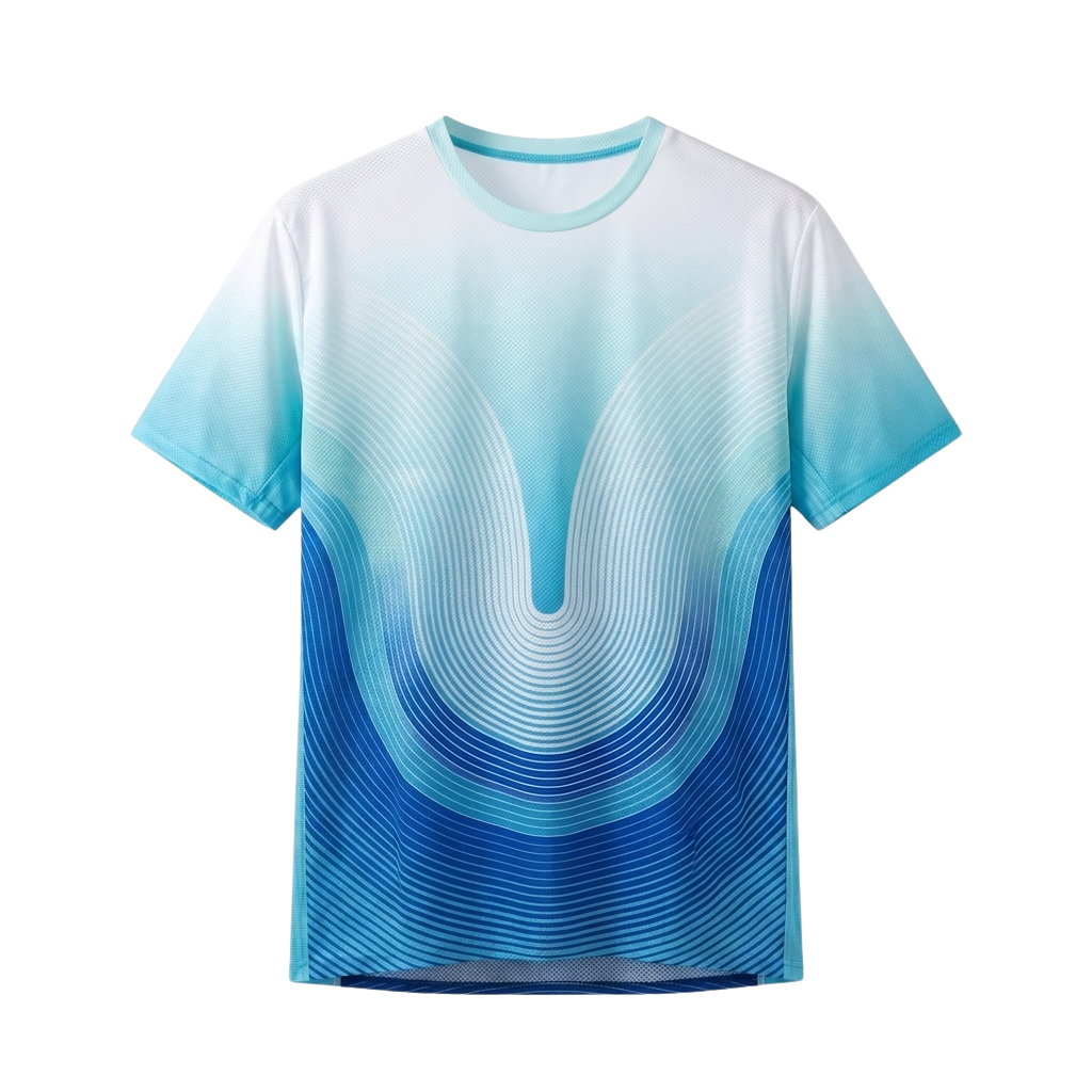 Ice Blue Ultra-Light Running Tee | DRY FLOW™